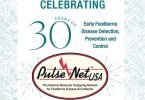 Graphic with PulseNet logo and celebrating 30 years